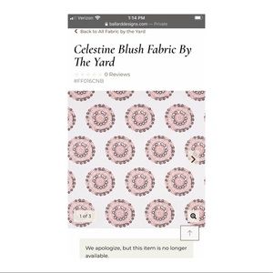 BALLARD DESIGN extra fabric- sold out online